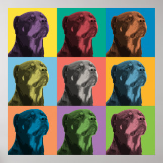 Rottweiler Pop-Art Poster