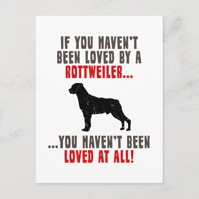 Rottweiler Postcard (Front)