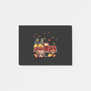 Rottweiler Pumpkin Truck Fall Leaf Thanksgiving Post-it Notes