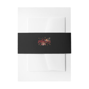 Rottweiler Pumpkin Truck Thanksgiving Halloween Invitation Belly Band