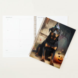 Rottweiler Pumpkins Halloween Scary  Planner