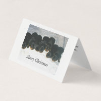 Rottweiler puppies Christmas card