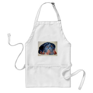 Rottweiler Puppy Artistic Pet Portrait Standard Apron