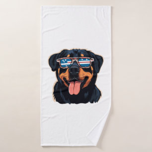 Rottweiler Puppy Bath Towel