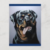 Rottweiler Puppy Dog Blank Postcard
