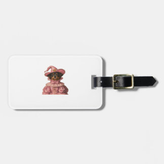 Rottweiler Puppy Dressed as a Pink Witch � Cute Ha Luggage Tag