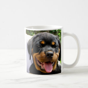 Rottweiler puppy face Dog Cute Coffee Mug