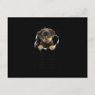 Rottweiler Puppy If I Could Give You Any Funny Gif Announcement Postcard