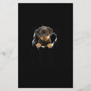 Rottweiler Puppy If I Could Give You Any Funny Gif Stationery