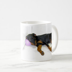 Rottweiler Puppy Play Now, or Pay Later Mug