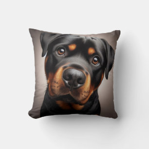 ROTTWEILER PUPPY THROW PILLOW