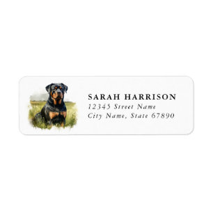 Rottweiler Return Address Labels