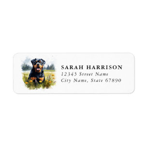 Rottweiler Return Address Labels