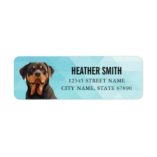 Rottweiler Return Address Labels