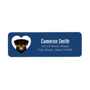 Rottweiler Return Address Labels