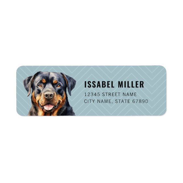 Rottweiler Return Address Labels (Front)