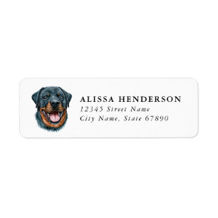 Rottweiler Return Address Labels