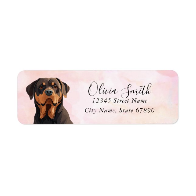 Rottweiler Return Address Labels (Front)