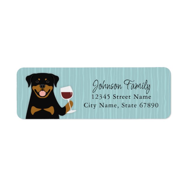 Rottweiler Return Address Labels (Front)