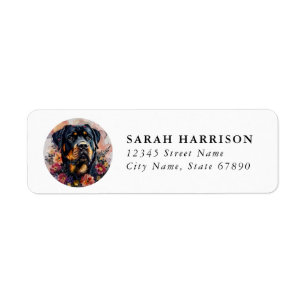 Rottweiler Return Address Labels