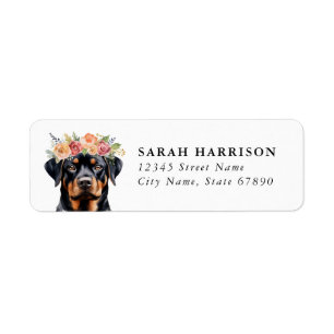 Rottweiler Return Address Labels