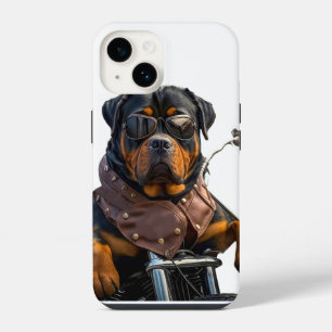 Rottweiler Rides iPhone 14 Case
