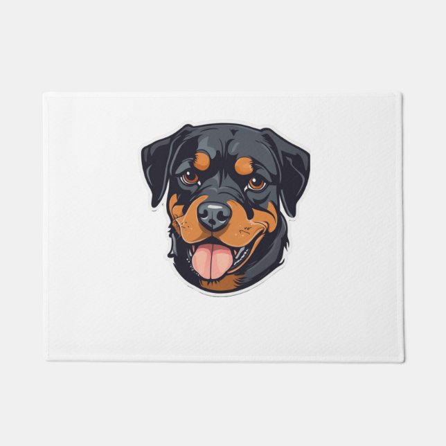 Rottweiler Romp From Puppies to Paw-some Partners  Doormat (Front)