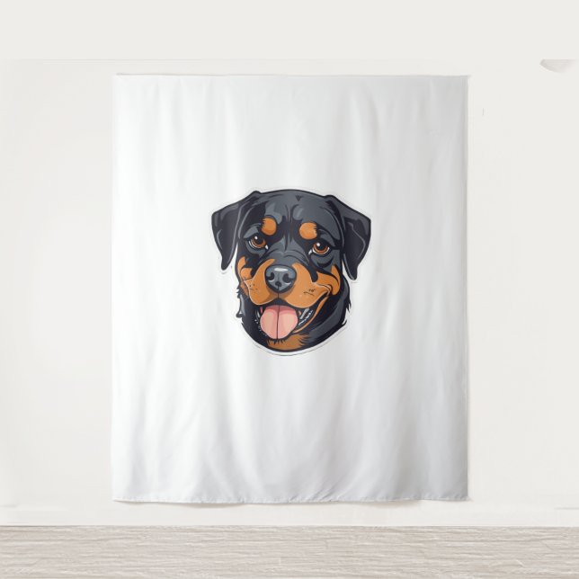Rottweiler Romp From Puppies to Paw-some Partners  Tapestry (Front)