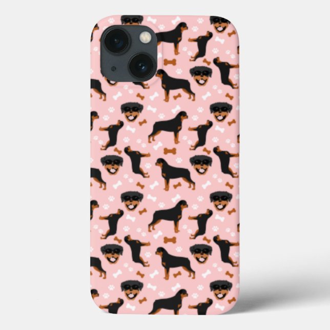 Rottweiler Rottie Cute Dog Pattern Case-Mate iPhon Case-Mate iPhone Case (Back)