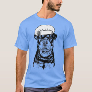 Rottweiler Rottie Dog Cook Chef Funny Cooking T-Shirt