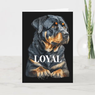 Rottweiler Rottie Graphic Dog Art Card