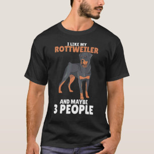 Rottweiler Rottie I Like Love Dog T-Shirt