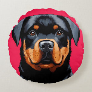 Rottweiler Round Cushion