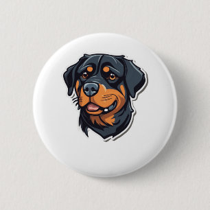 Rottweiler Royalty Pawsitively Adorable Rottie Cha 6 Cm Round Badge