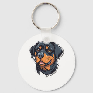 Rottweiler Royalty Pawsitively Adorable Rottie Cha Key Ring