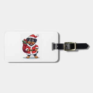 Rottweiler Santa�s Helper Luggage Tag
