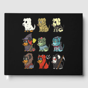 rottweiler scary costumes funny dog halloween gift guest book