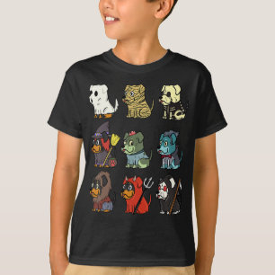 Rottweiler Scary Costumes Funny Dog Halloween Gift T-Shirt