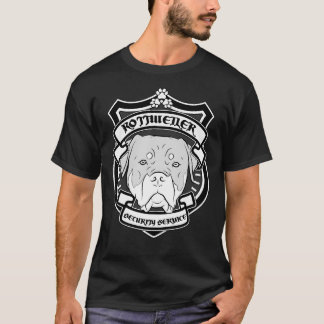 Rottweiler Security Service Black T-Shirt
