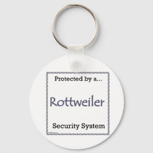 Rottweiler Security System Keychain
