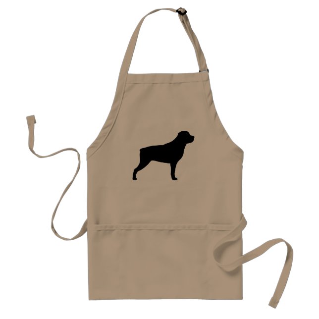 Rottweiler Silhouette Standard Apron (Front)