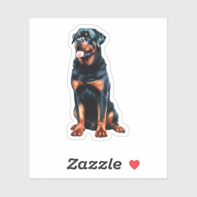 Rottweiler Sitting  (Sheet)