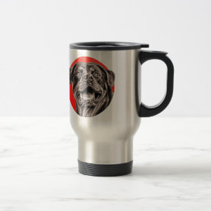 Rottweiler Sketch Travel Mug