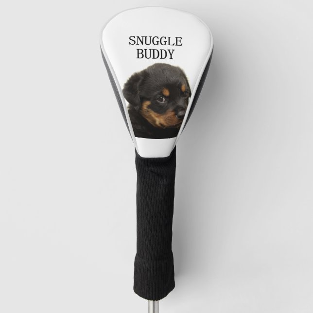 rottweiler snuggle buddy puppy golf head cover (Front)