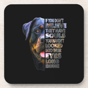 Rottweiler Soul I Love Rotties Dog Lover Coaster