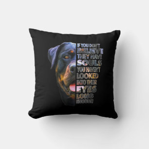 Rottweiler Soul I Love Rotties Dog Lover Cushion