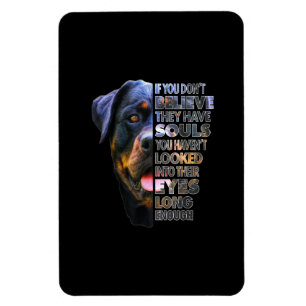 Rottweiler Soul I Love Rotties Dog Lover Magnet