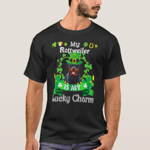 Rottweiler St Patrick's Day Irish Funny Dog T-Shirt