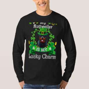 Rottweiler St Patrick's Day Irish Funny Dog T-Shirt