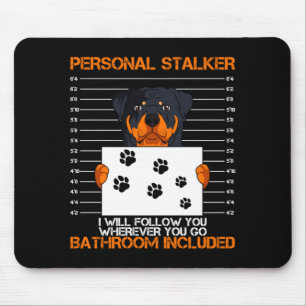 Rottweiler stalker dog owner breeders fur parent mouse mat